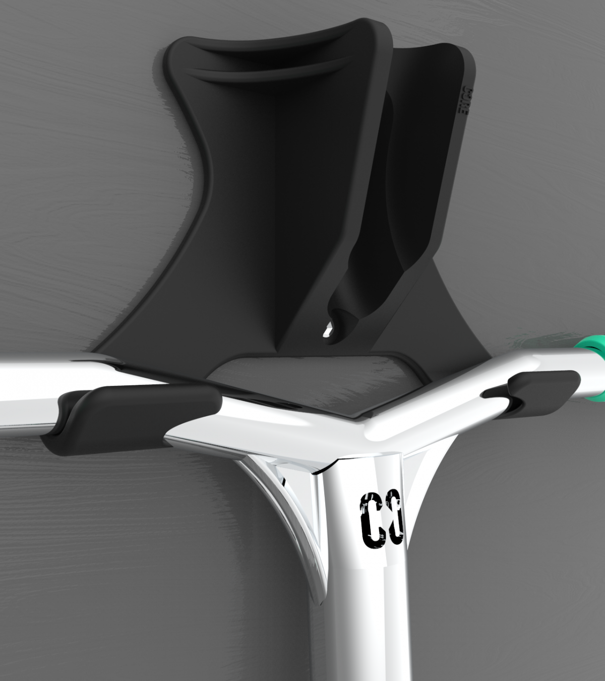 Core Wall and Floor Scooter Stand Black