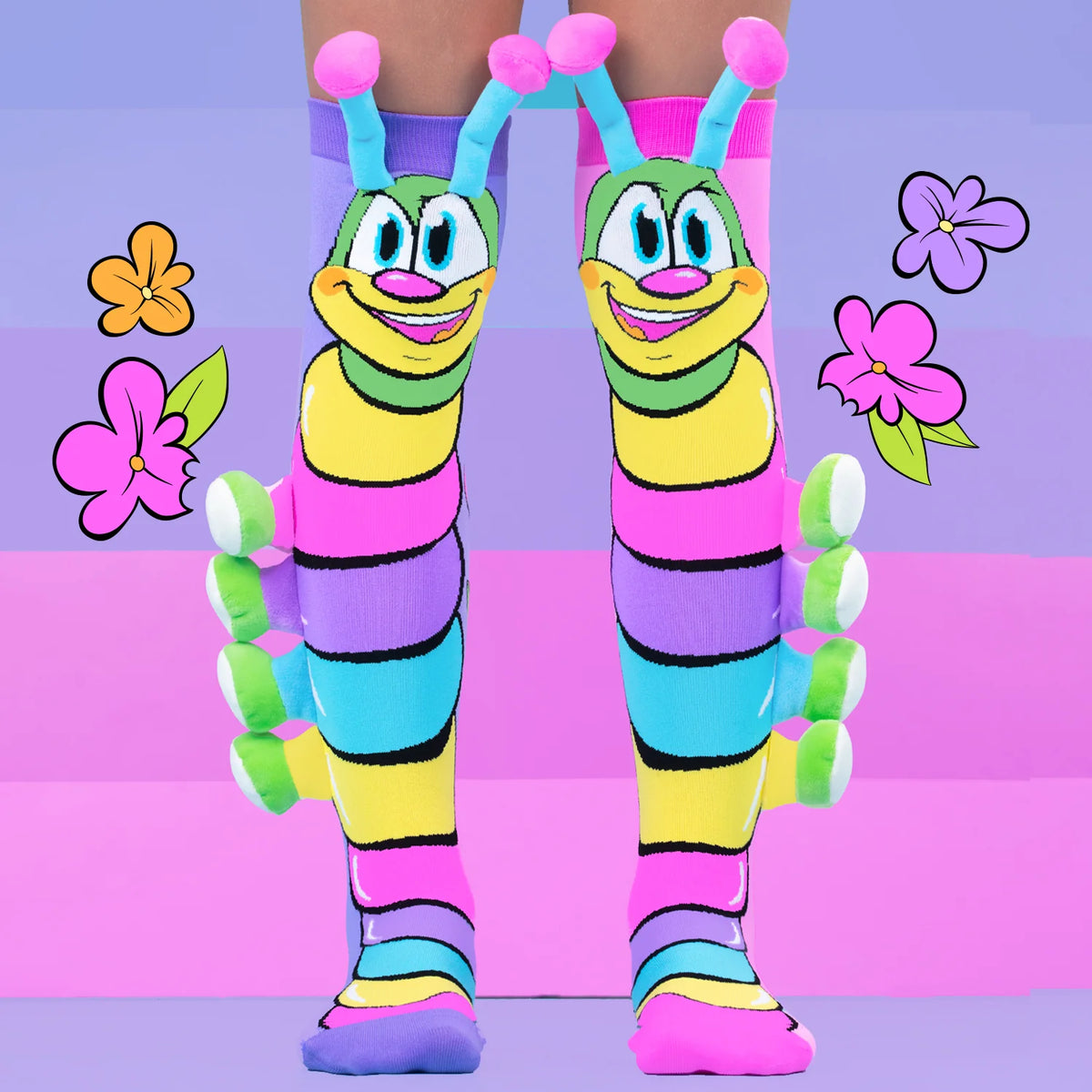 Mad Mia Caterpillar Socks One Size Fits Most