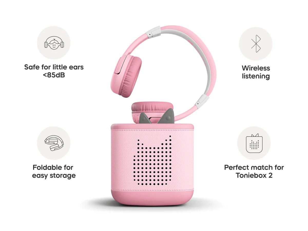 Tonies Bluetooth Headphones Cloud Pink