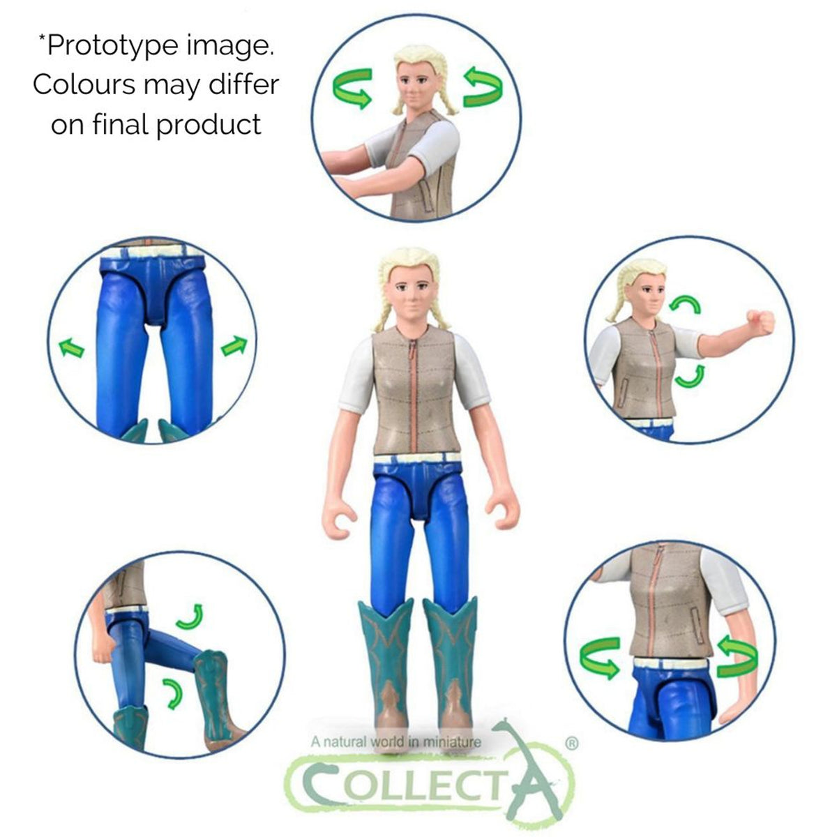 Co84250 Collecta Cowgirl Rider