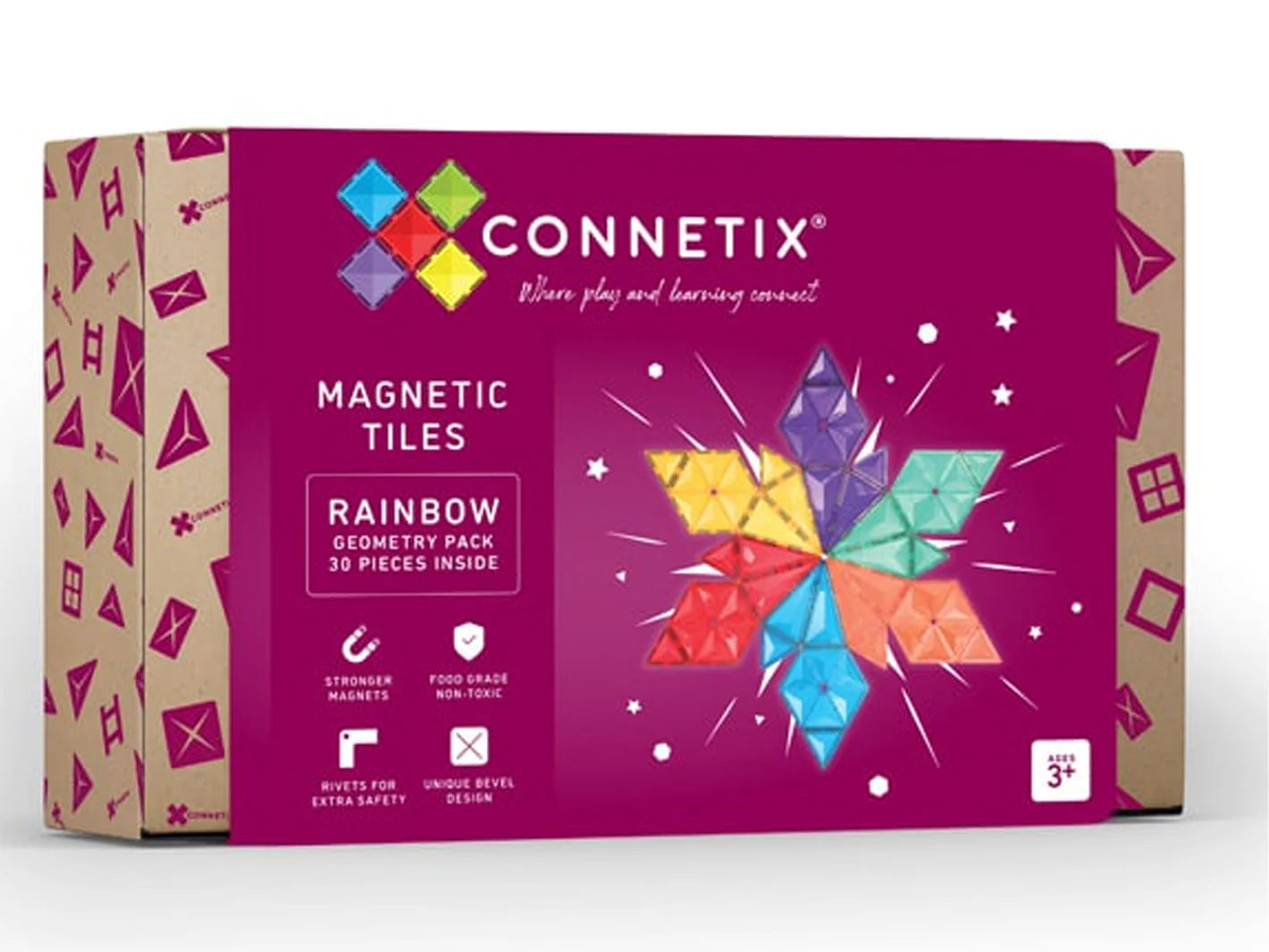 Connetix Rainbow Geometry Pack 30pc