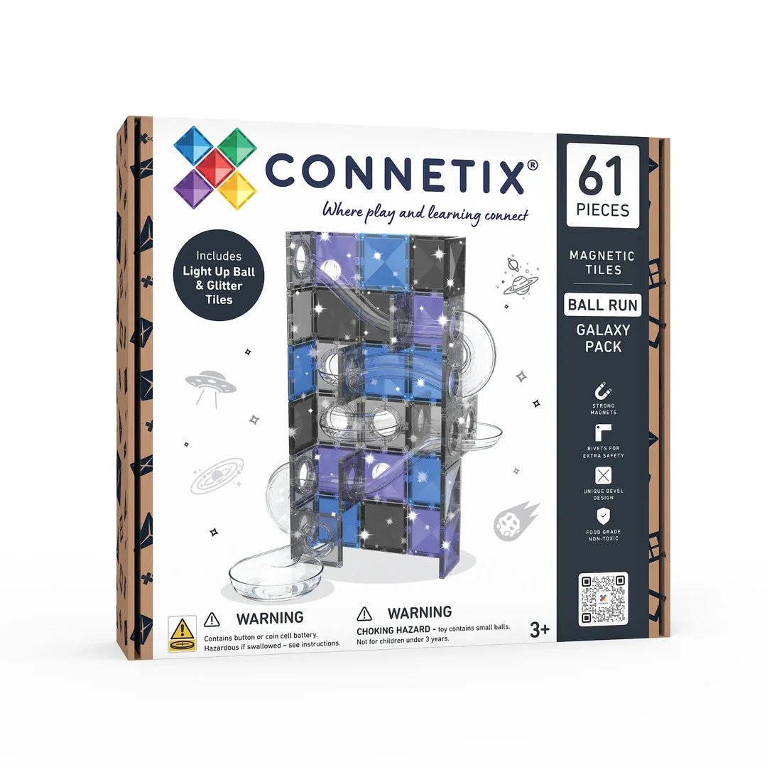 Connetix Ball Run Galaxy Pack 61pc