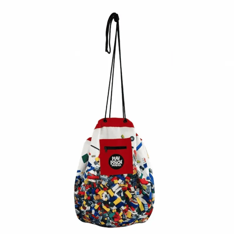 Brick Bag Play Pouch Toy Storage Bag and Mat
