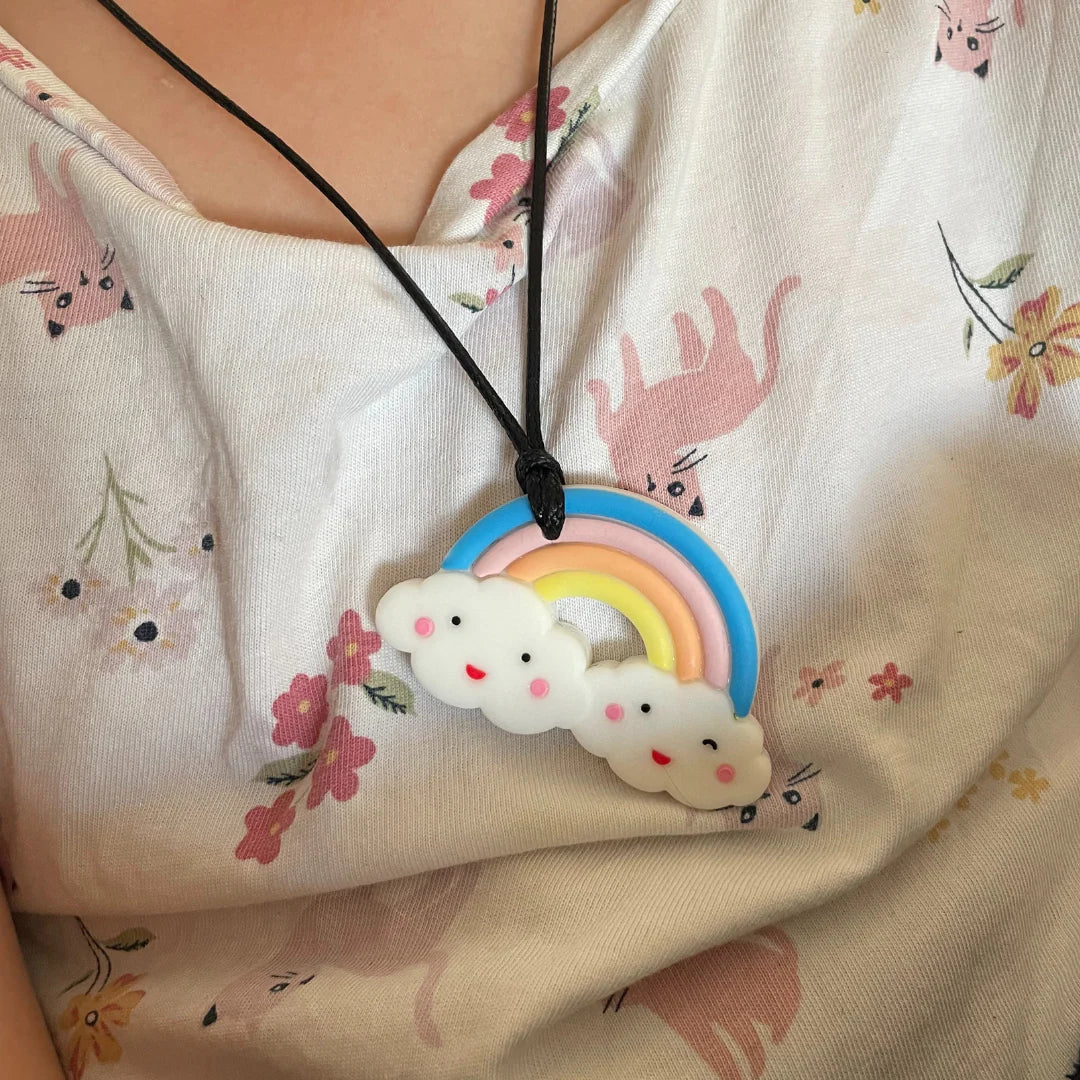 Jellystone Silicone Pendant RAINBOW PASTEL