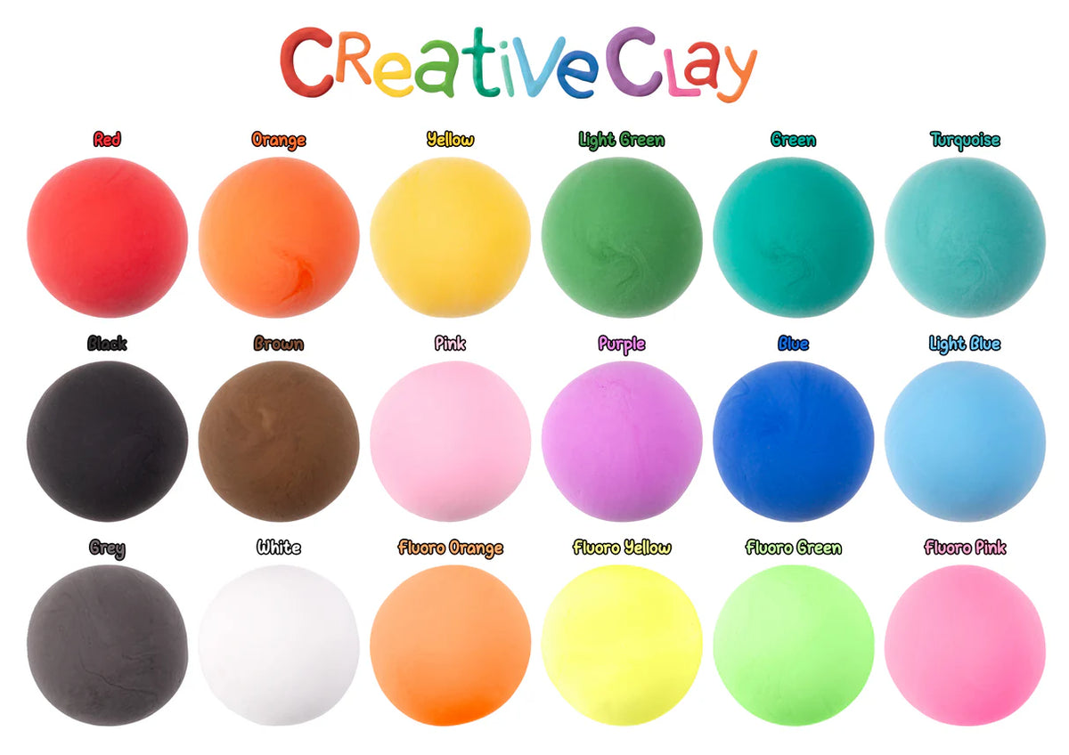 EC Creative Air Dry Clay Set 18 colours x 25gm