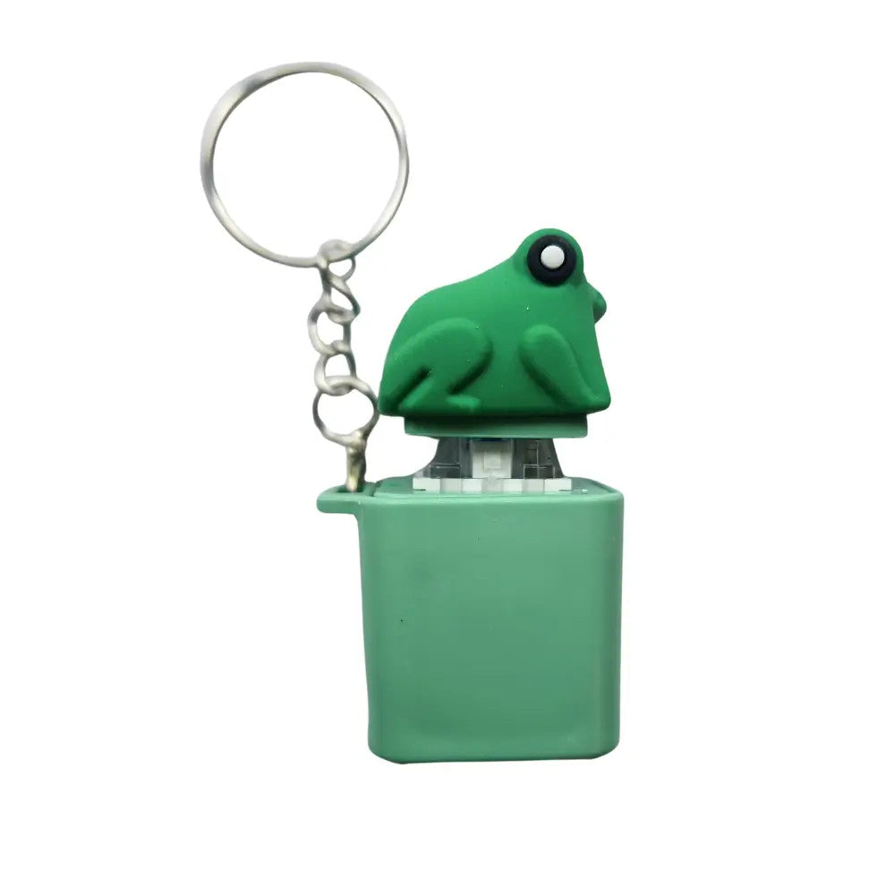 Croaking Frog Fidget Keychain - Pull Tab to Activate