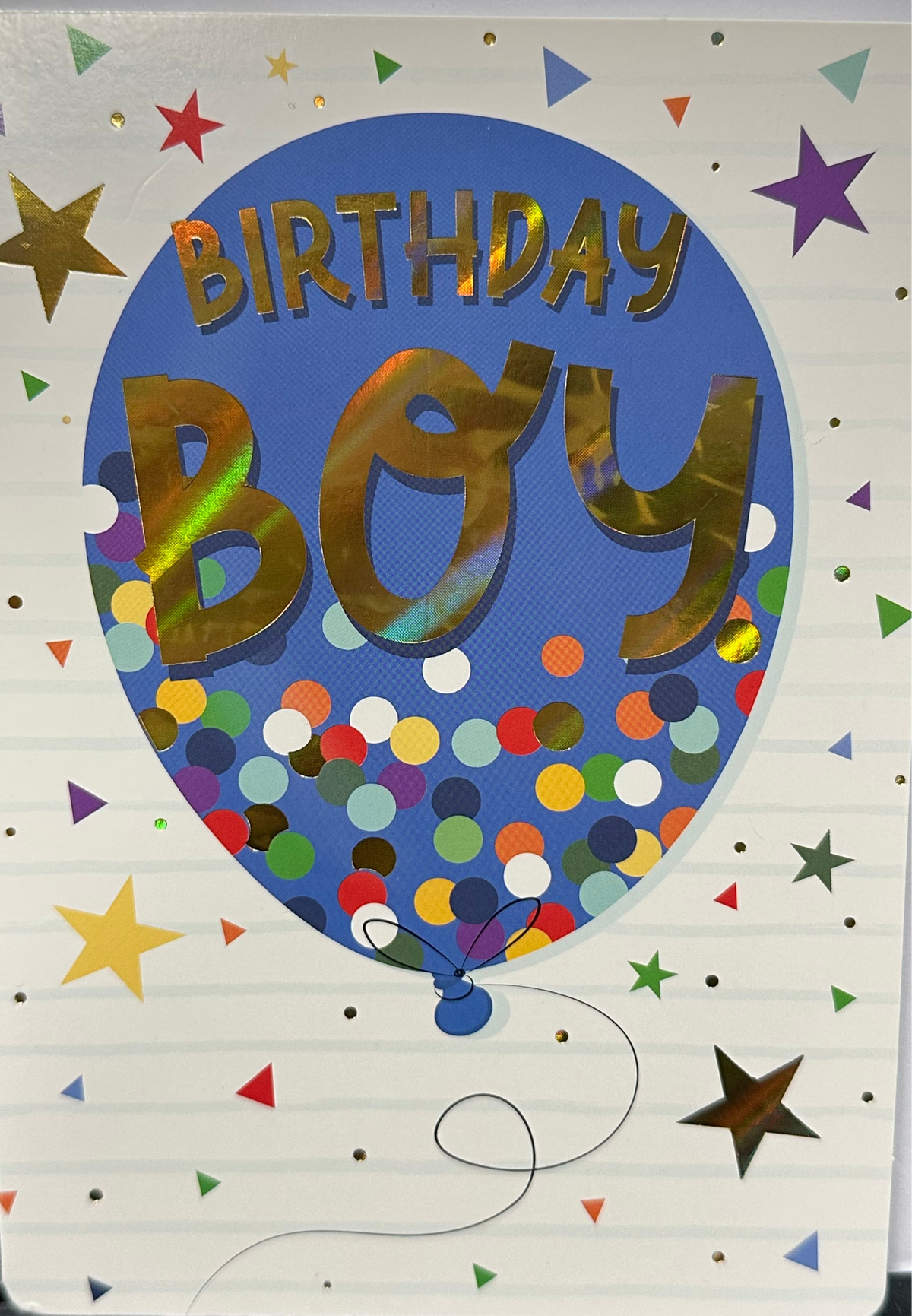 Birthday Card Blue Balloon Birthday Boy