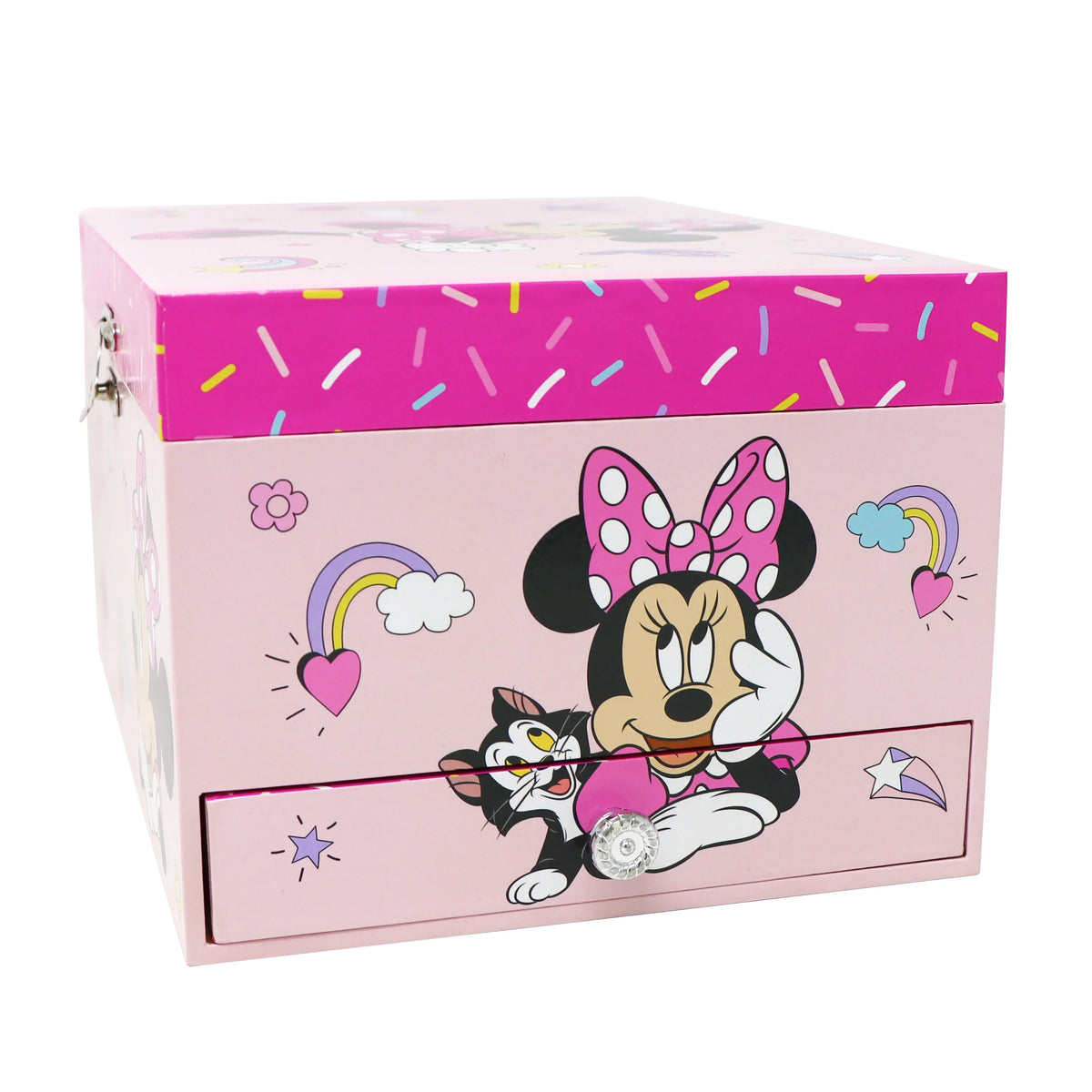 Disney Junior Minnie Mouse Musical Jewellery Box with Side Drawers