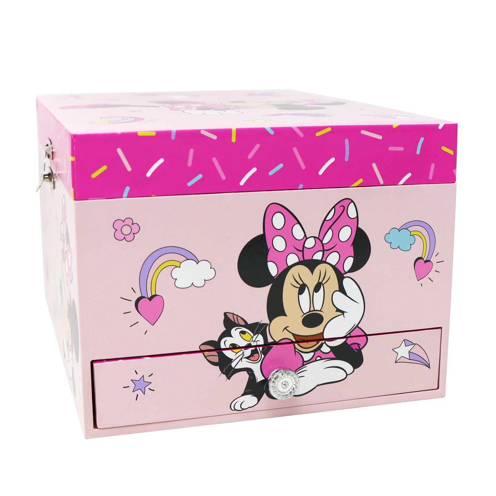 Disney Junior Minnie Mouse Musical Jewellery Box with Side Drawers