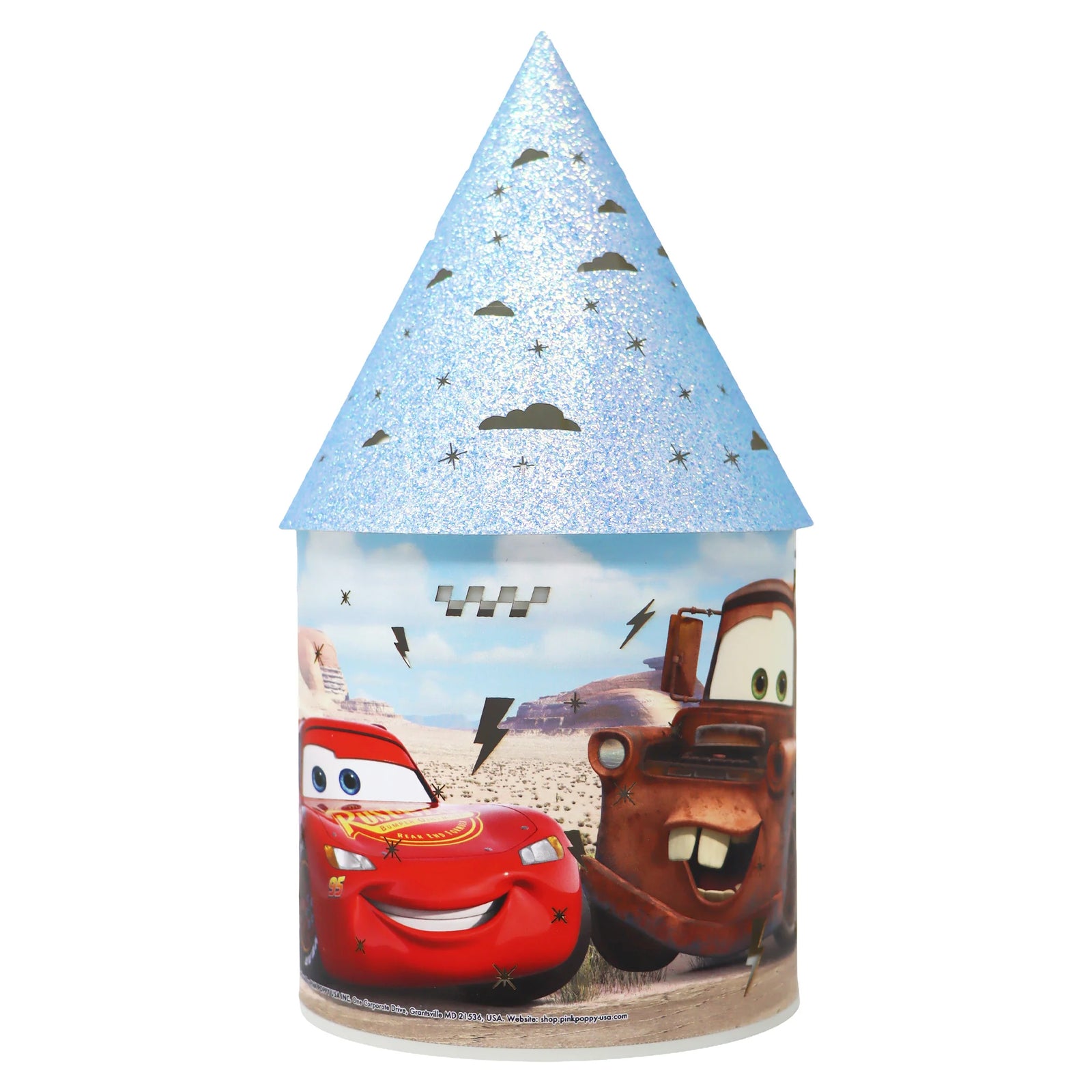 Pink Poppy LED Colour Changing Disney Cars Lantern req 3 x AA batteries