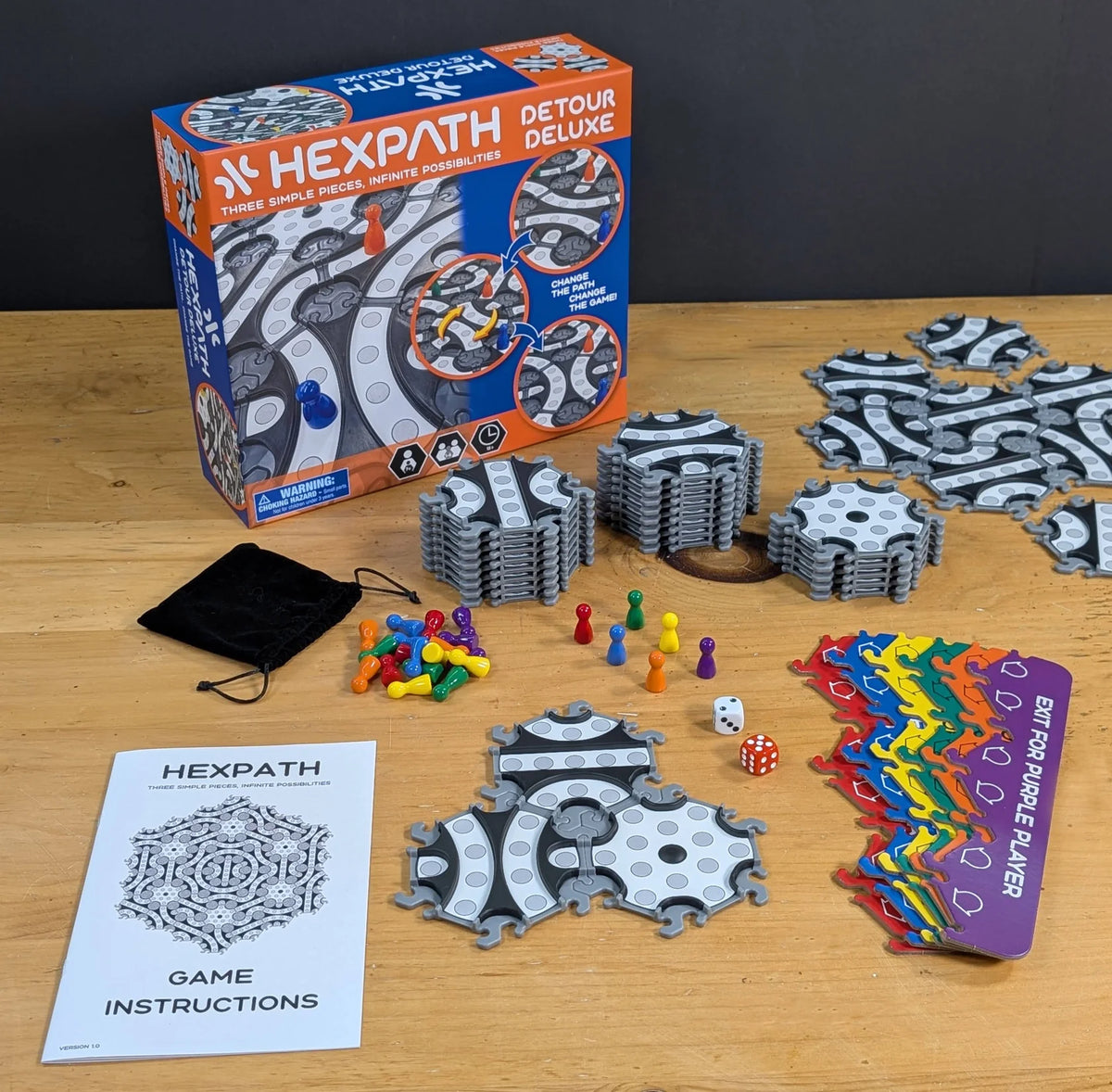 Hexpath Detour Deluxe Strategy Board Game Set