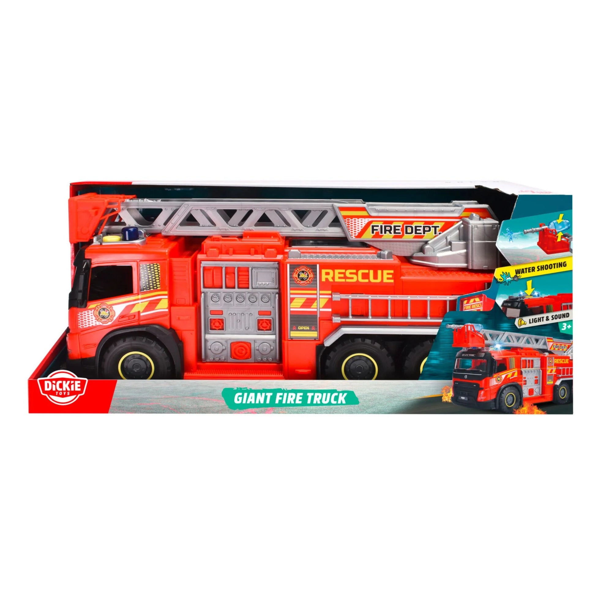 Dickie Toys Lights & Sounds Giant Fire Truck