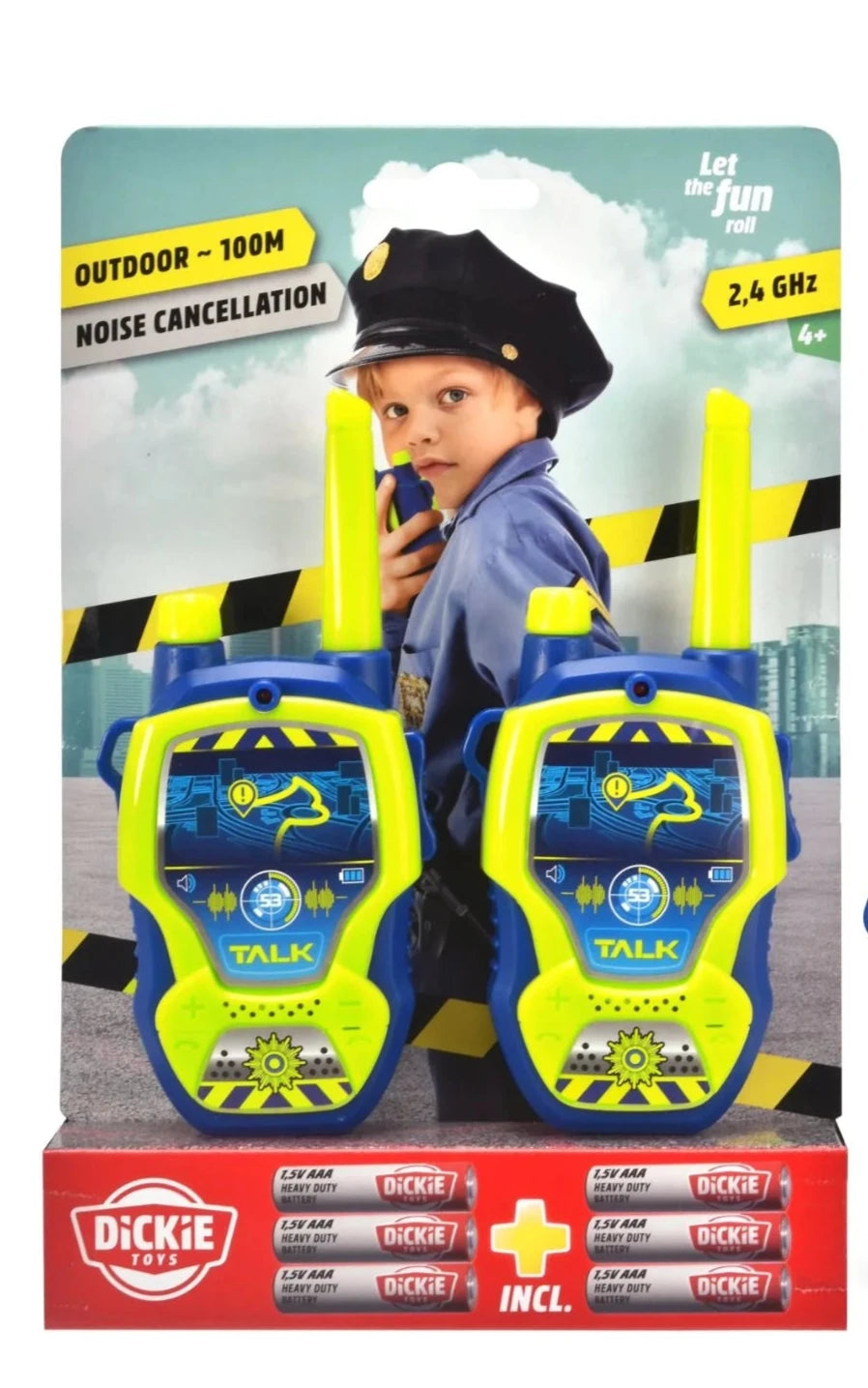 Dickie Toys Walkie Talkie Police - Batteries included