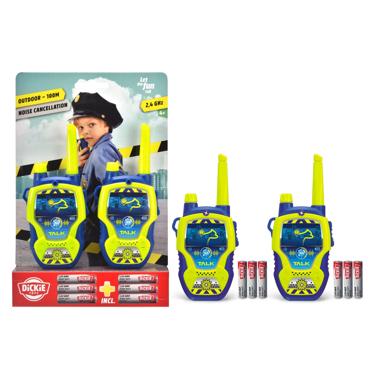 Dickie Toys Walkie Talkie Police - Batteries included