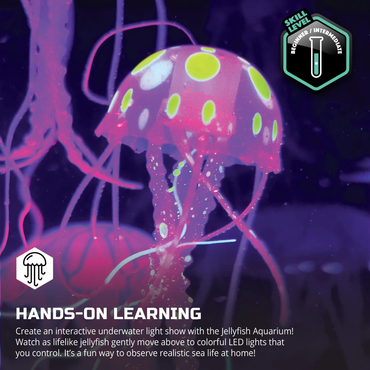 Discovery Mindblown Jellyfish Aquarium Lamp (USB or 6 x AAA batteries)