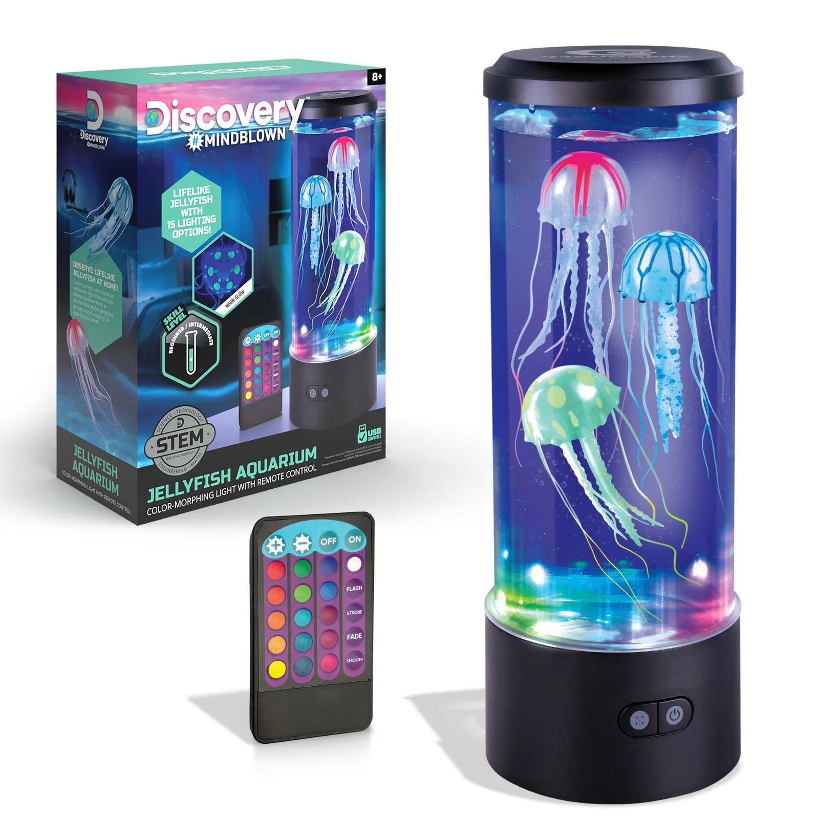 Discovery Mindblown Jellyfish Aquarium Lamp (USB or 6 x AAA batteries)