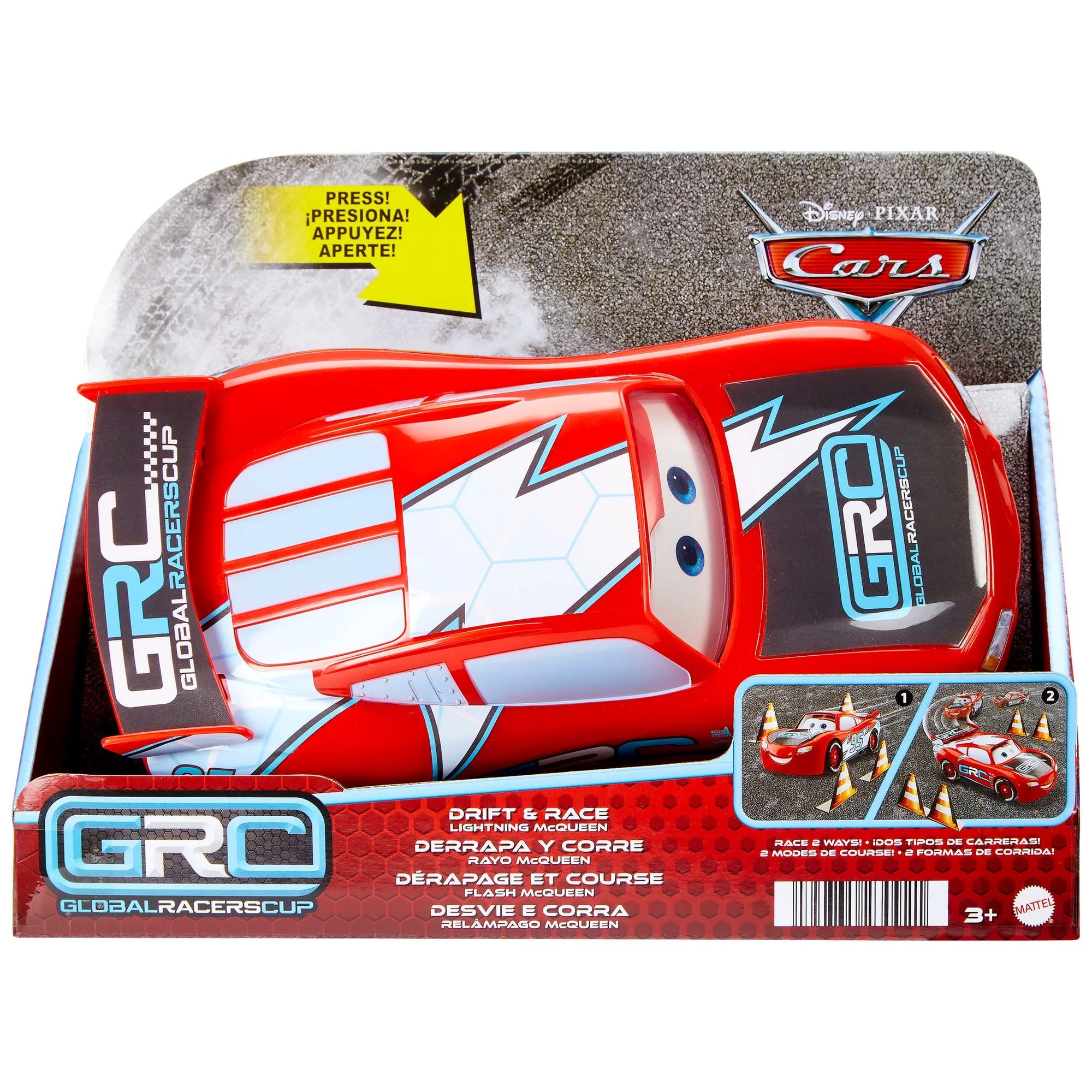 Disney Cars Global Racers Cup Drift & Race Lightning McQueen