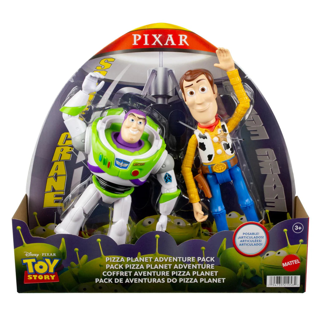 Toy Story Pizza Planet Adventure Pack Buzz and Woody 7inch