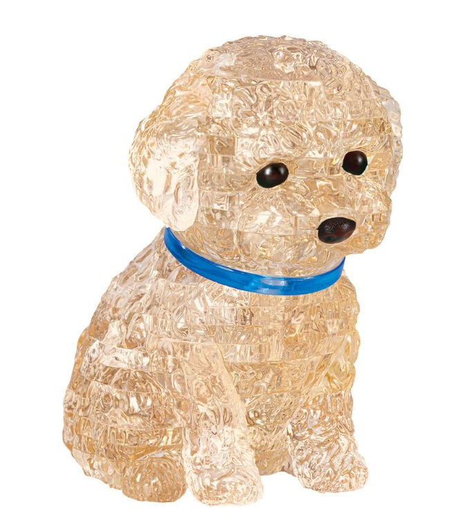 Crystal Puzzle 3D Jigsaw Toy Poodle Apricot 43 Pieces