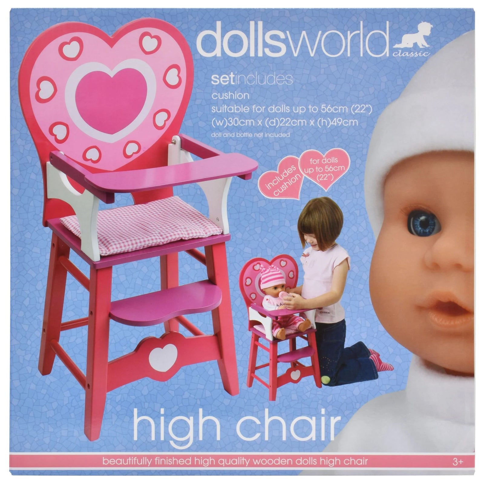 Dolls World Wooden Dolls High Chair