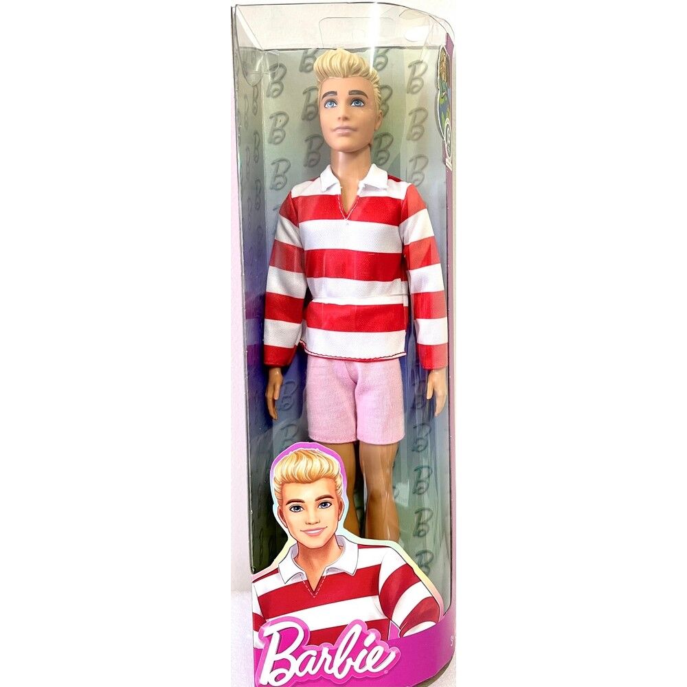 Barbie Ken Fashionistas Doll in Red &amp; White Stripe Top HYV01