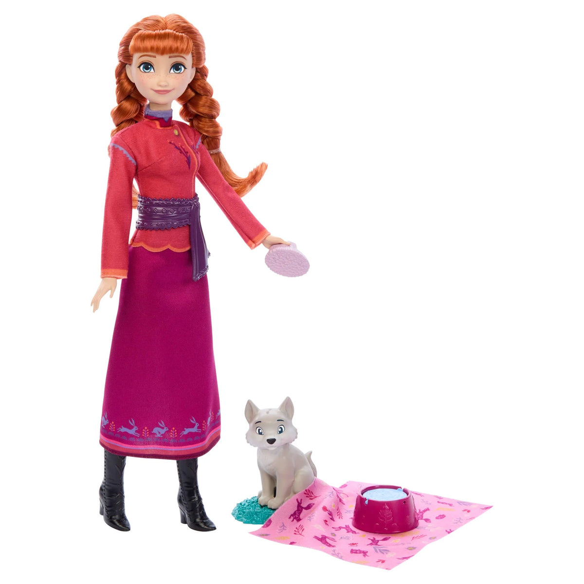 Disney Frozen Anna Doll &amp; Wolf Cub