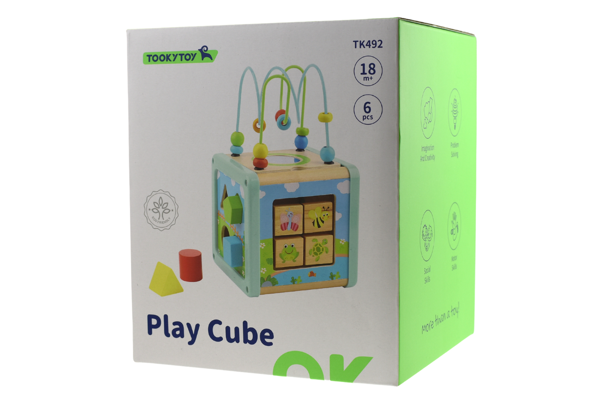 Tooky Toy Garden Theme Play Cube