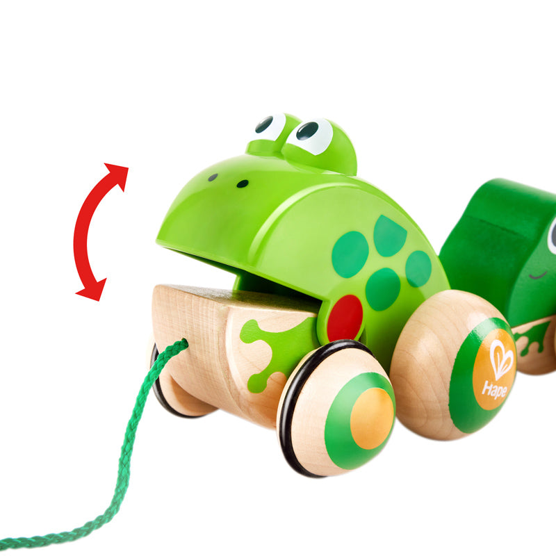 Hape Pull Along Frog Family