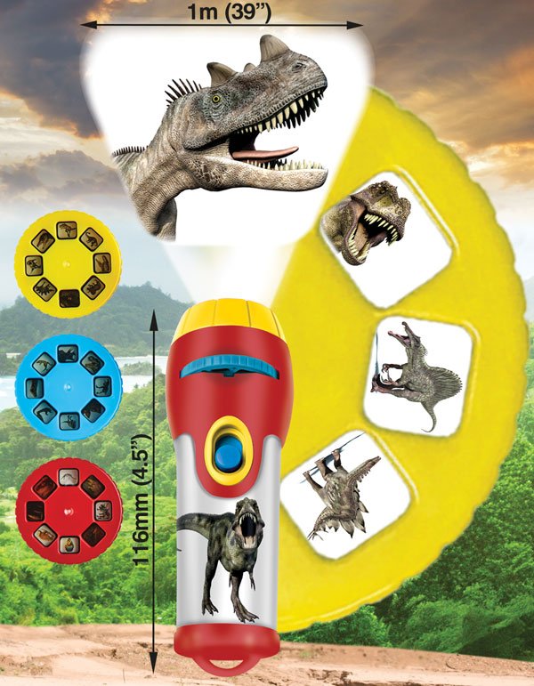 Brainstorm Toys Dinosaur Torch and Projector batteries incl