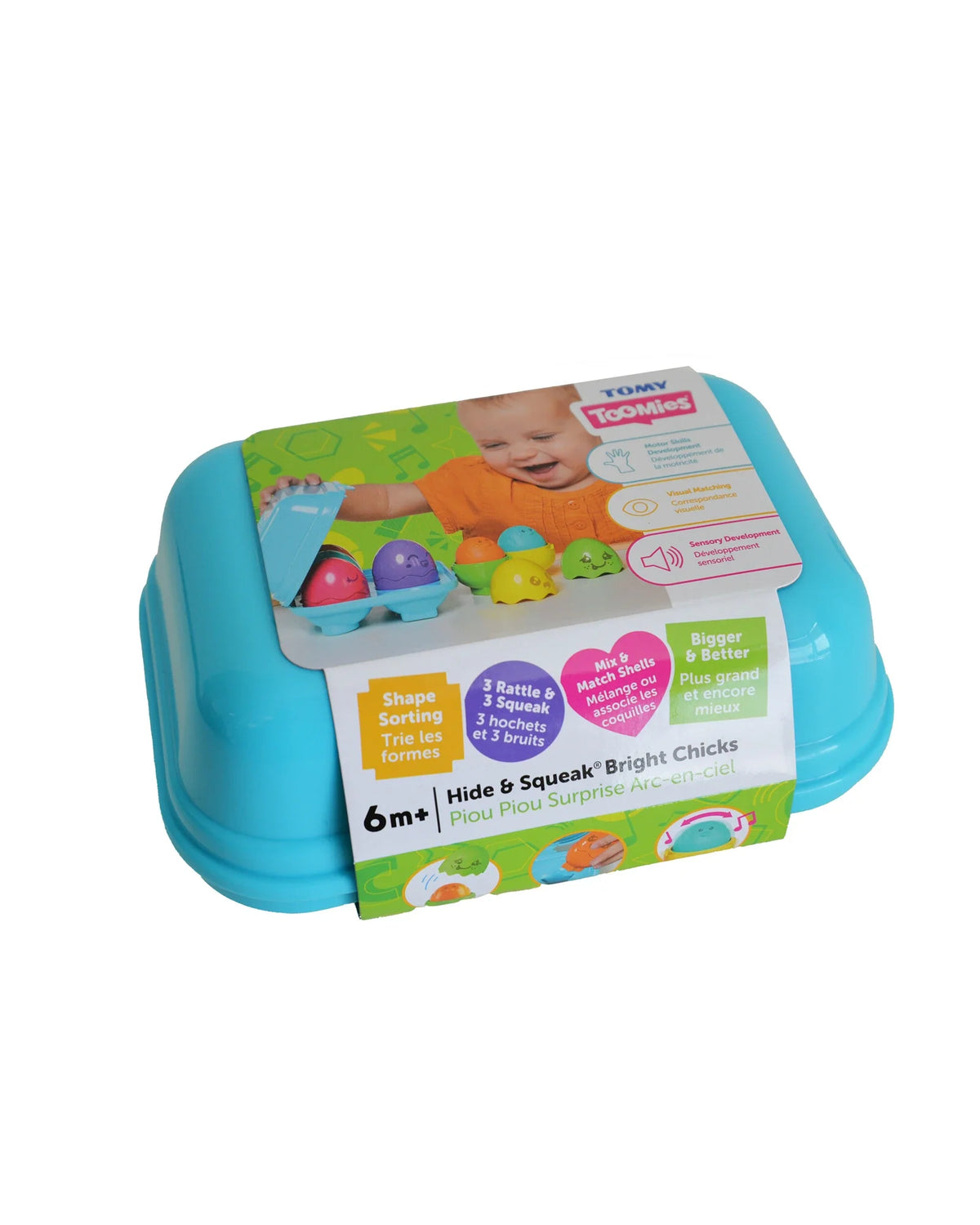 Tomy Hide &amp; Squeak Eggs Bright Chicks