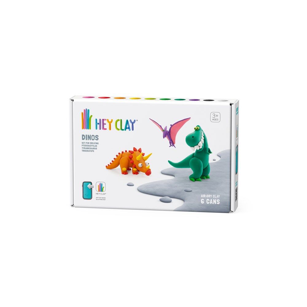 Hey Clay Dinos Medium Set 6 cans