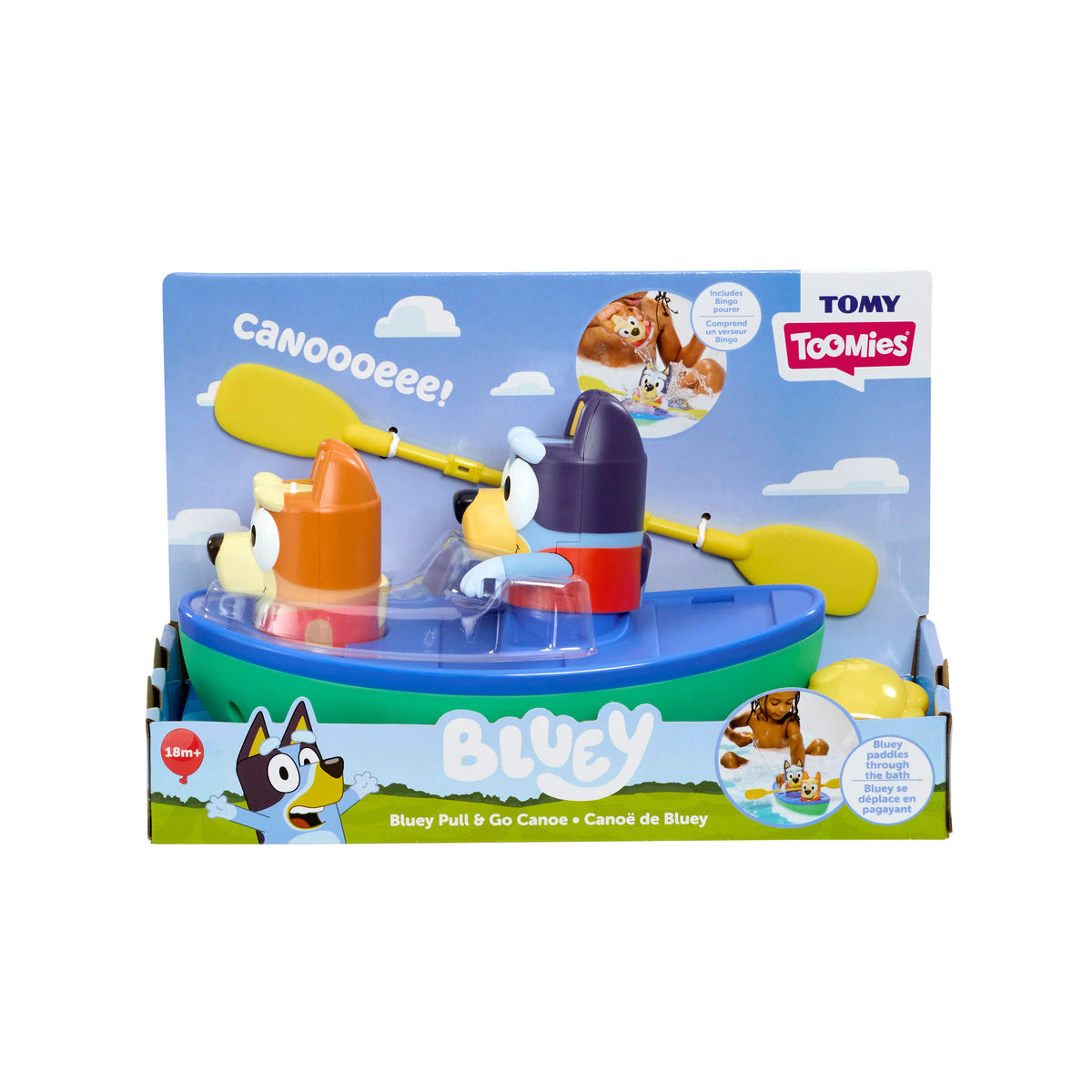 Tomy Toomies Bluey Pull &amp; Go Paddling Canoe