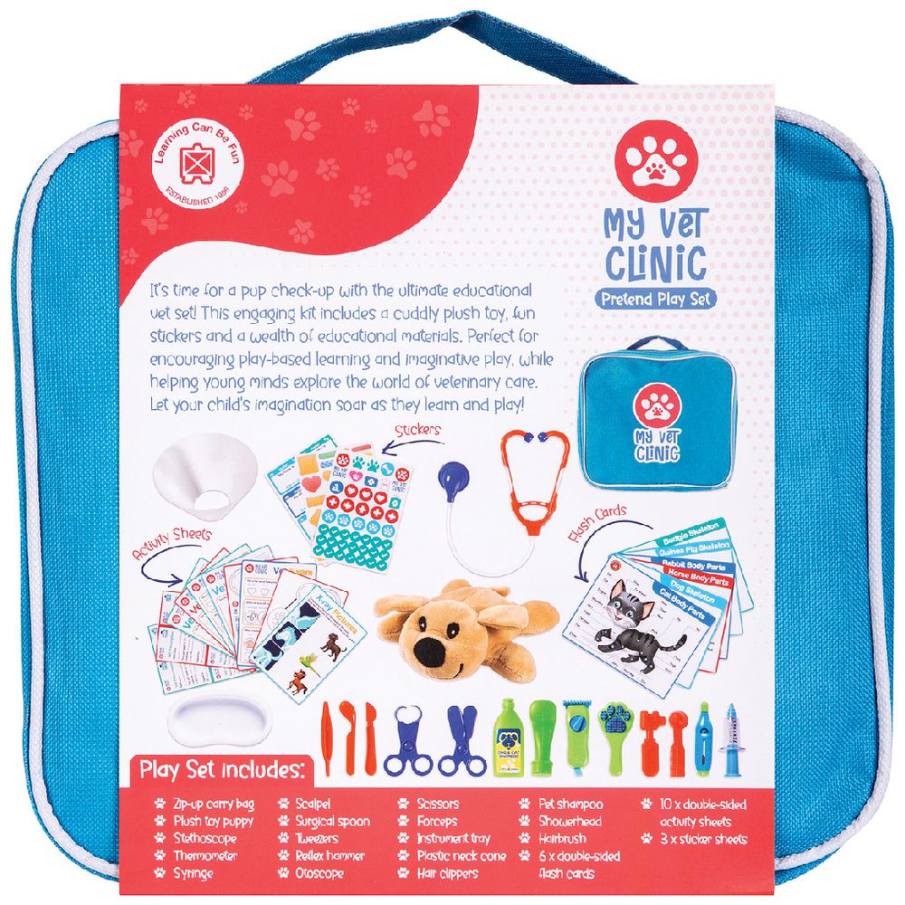 My Vet Clinic 37pc Pretend Play Set