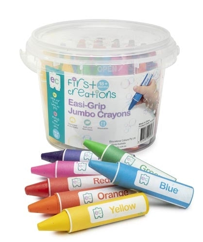 First Creations Easi-Grip Jumbo Crayons 32pk