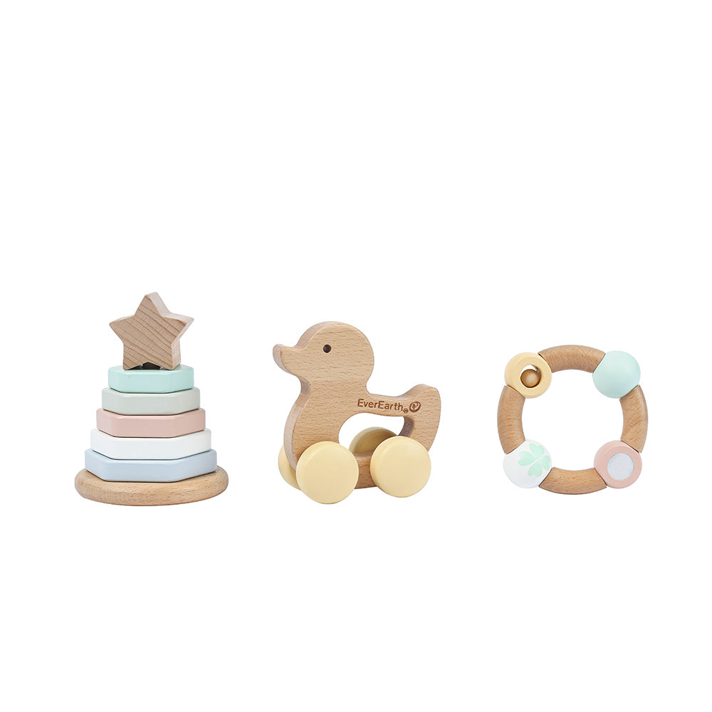Ever Earth Wooden Baby Gift Set Boxed