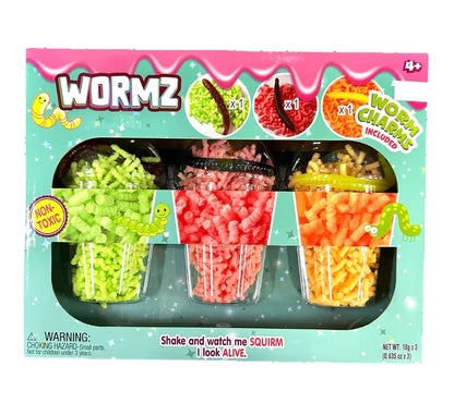 Quick Wormz 3 Cups in box with Charms 60g
