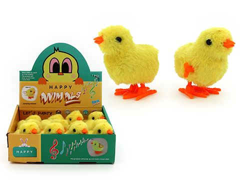 Wind Up Hopping Chick Plush 7cm