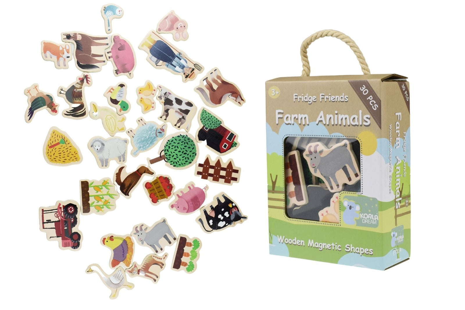 Fridge Friends Magnetic Farm Animals 30pc