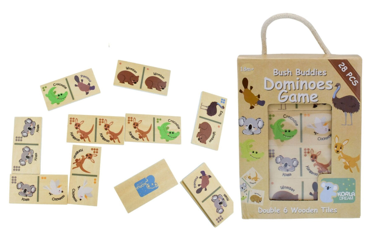 Bush Buddies Wooden Dominoes - Australian Animals