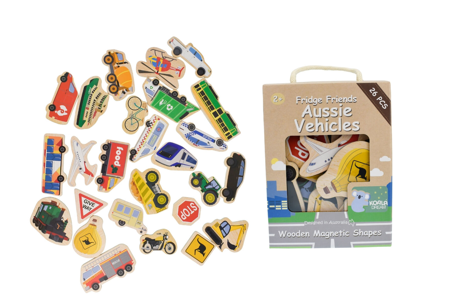 Fridge Friends Magnetic Aussie Vehicles 25pc