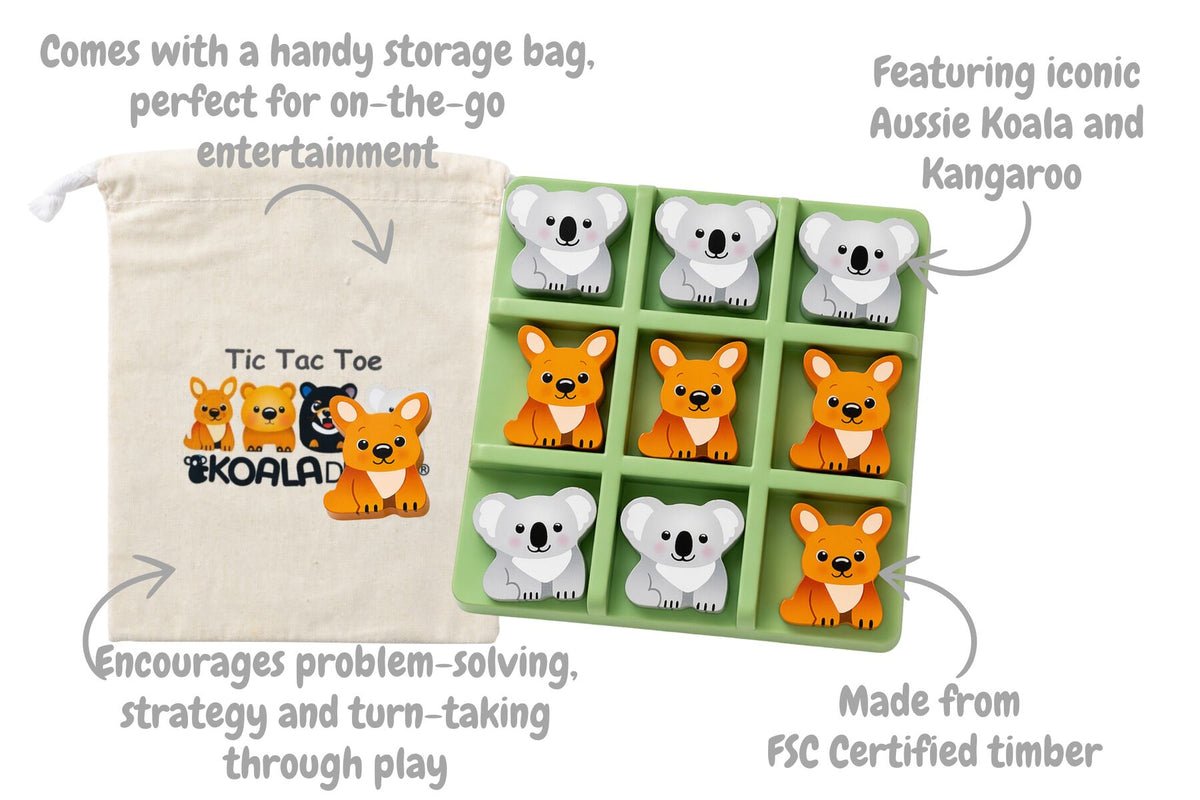 Bush Buddies Tic Tac Toe - Koala and Kangaroo