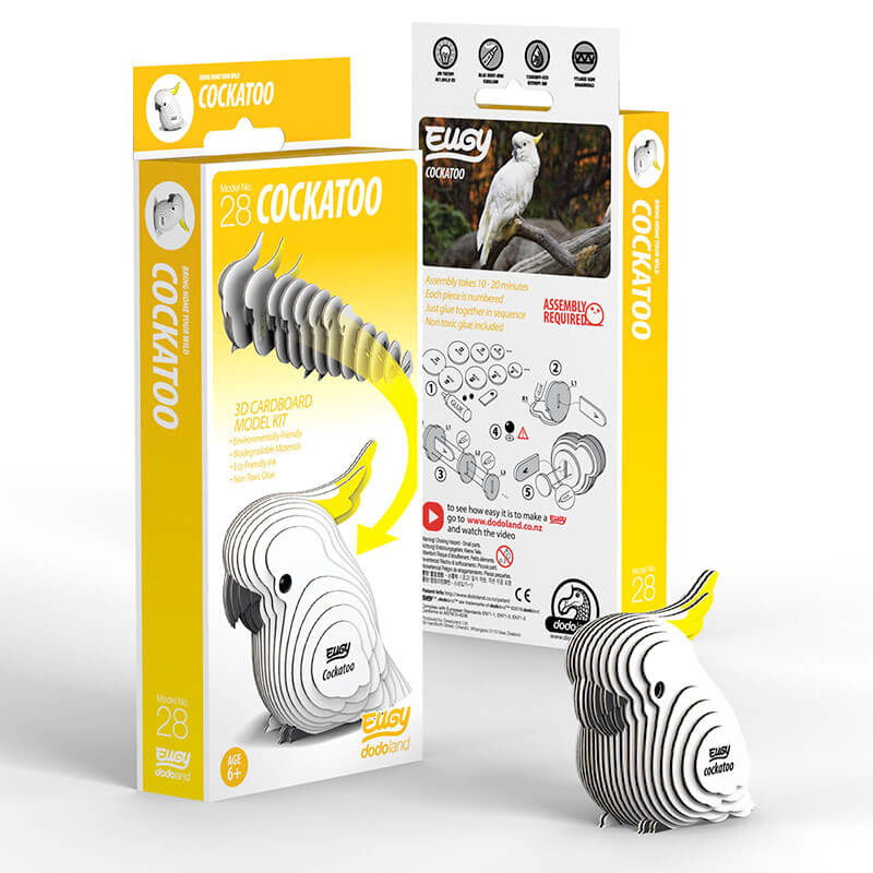 Eugy Cardboard Model Kit Cockatoo
