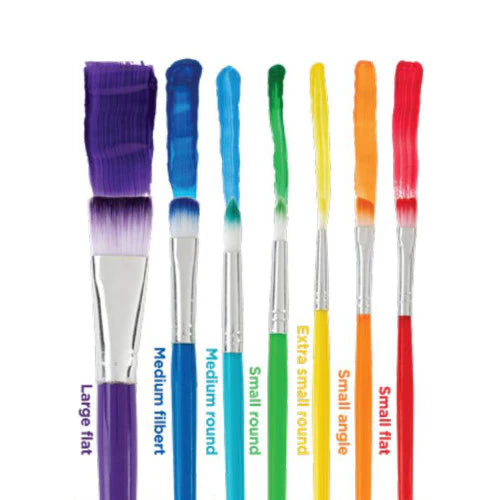 EC Rainbow Paint Brush Set 7pc