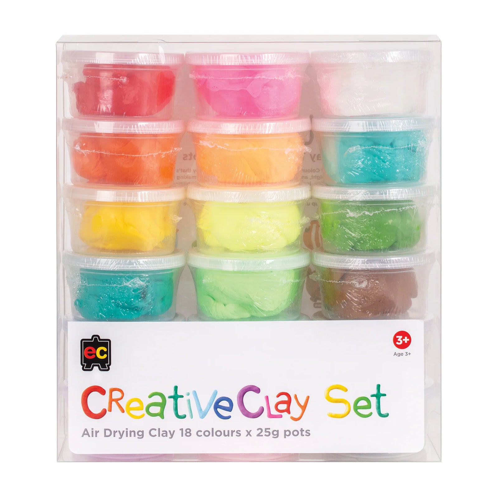 EC Creative Air Dry Clay Set 18 colours x 25gm