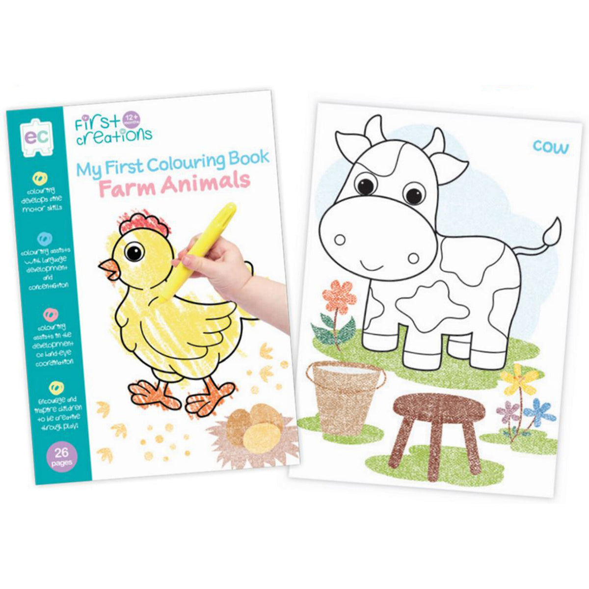 First Creations My First Colouring Book Farm Animals