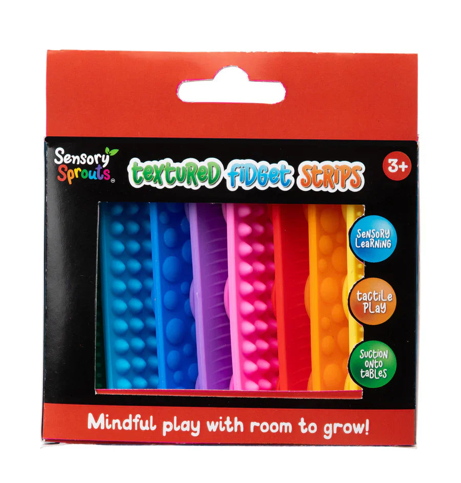 Sensory Sprouts Set of 8 Textured Suction Fidget Strips