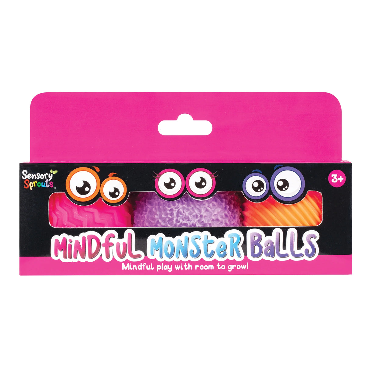 Sensory Sprouts Textured Mindful Monster Balls - Pink Box