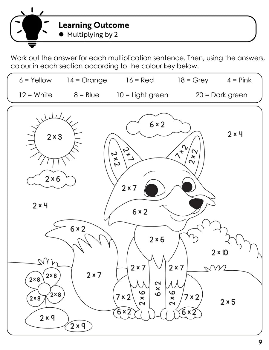 Educational Workbook Times Tables