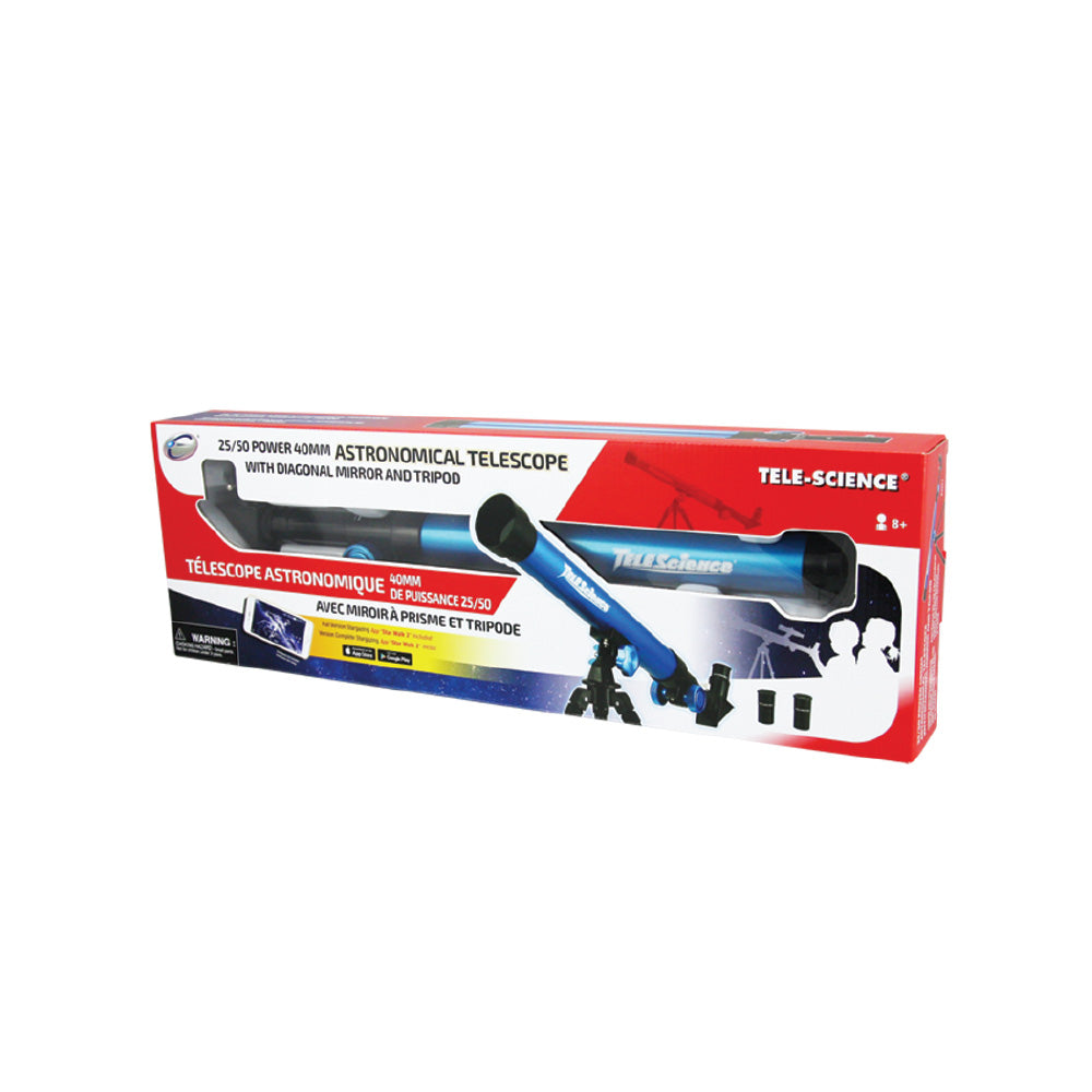 Tele-Science 25/50 Power 40mm Astronomical Telescope