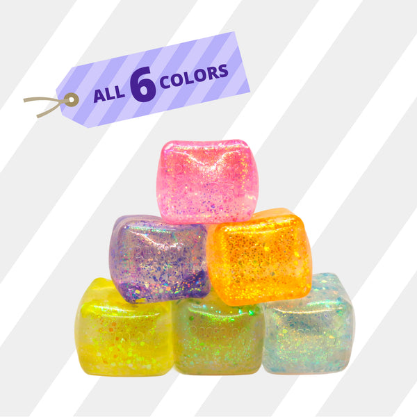Kenisy Glittery Chilly Cube Assorted Colours